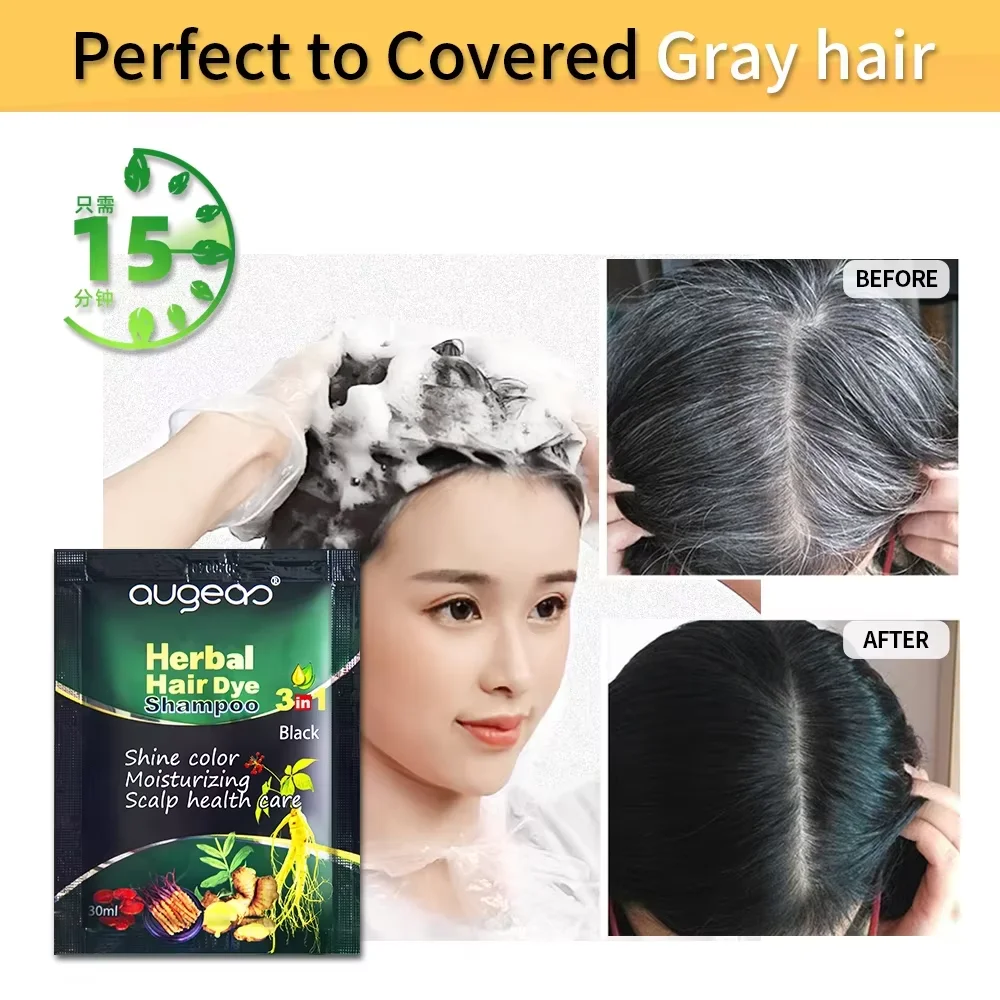 30ml X10 Herbal Natural Plant  - Purple Toning Shampoo review and price