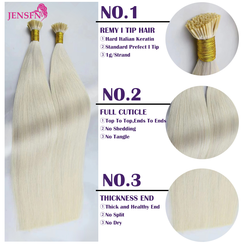 JENSFN I Tip Hair Extensions 1 - Hair Care Color review and price